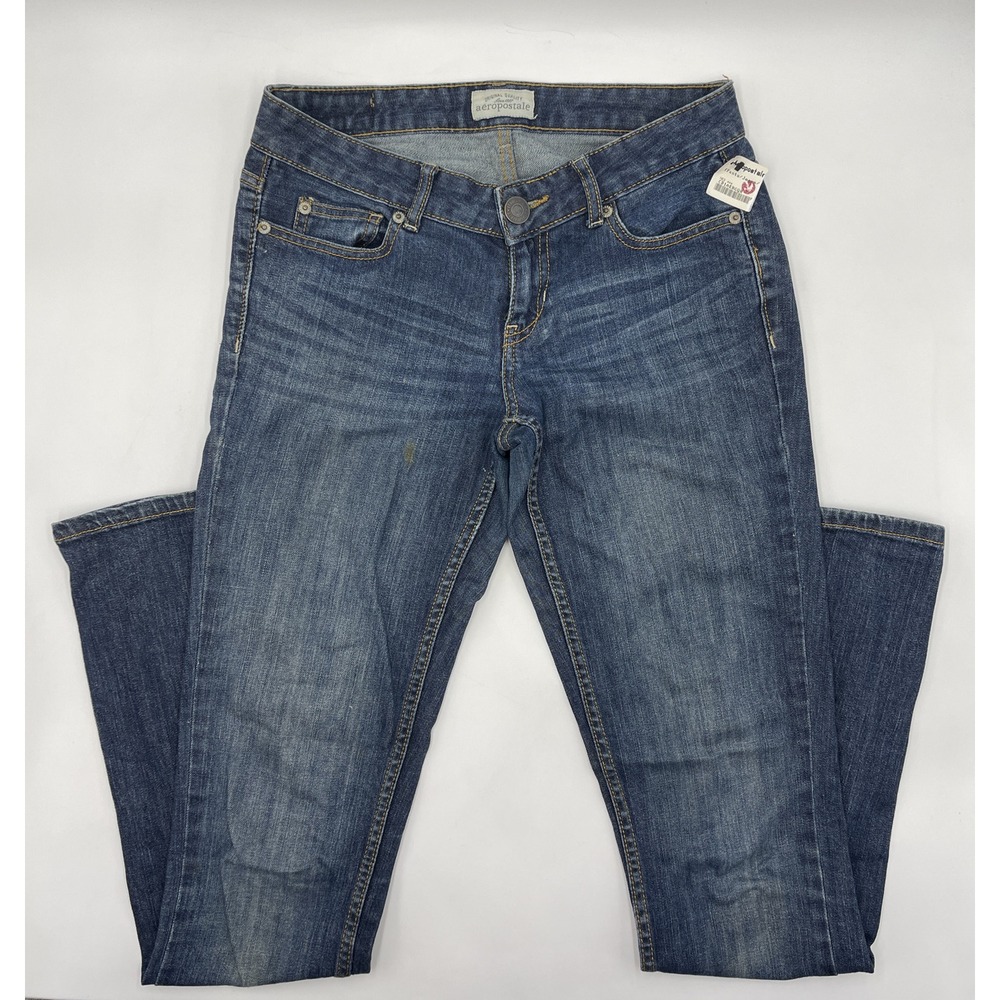 NEW Aeropostale Women's Jeans 28X32 Bayla Curvy Skinny Size 1/2‎ Long #188
